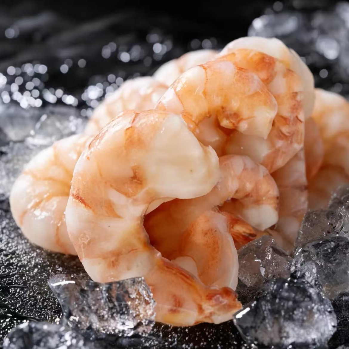 俄罗斯进口深海野生生冻大虾仁顺丰包邮特大号虾肉一斤装