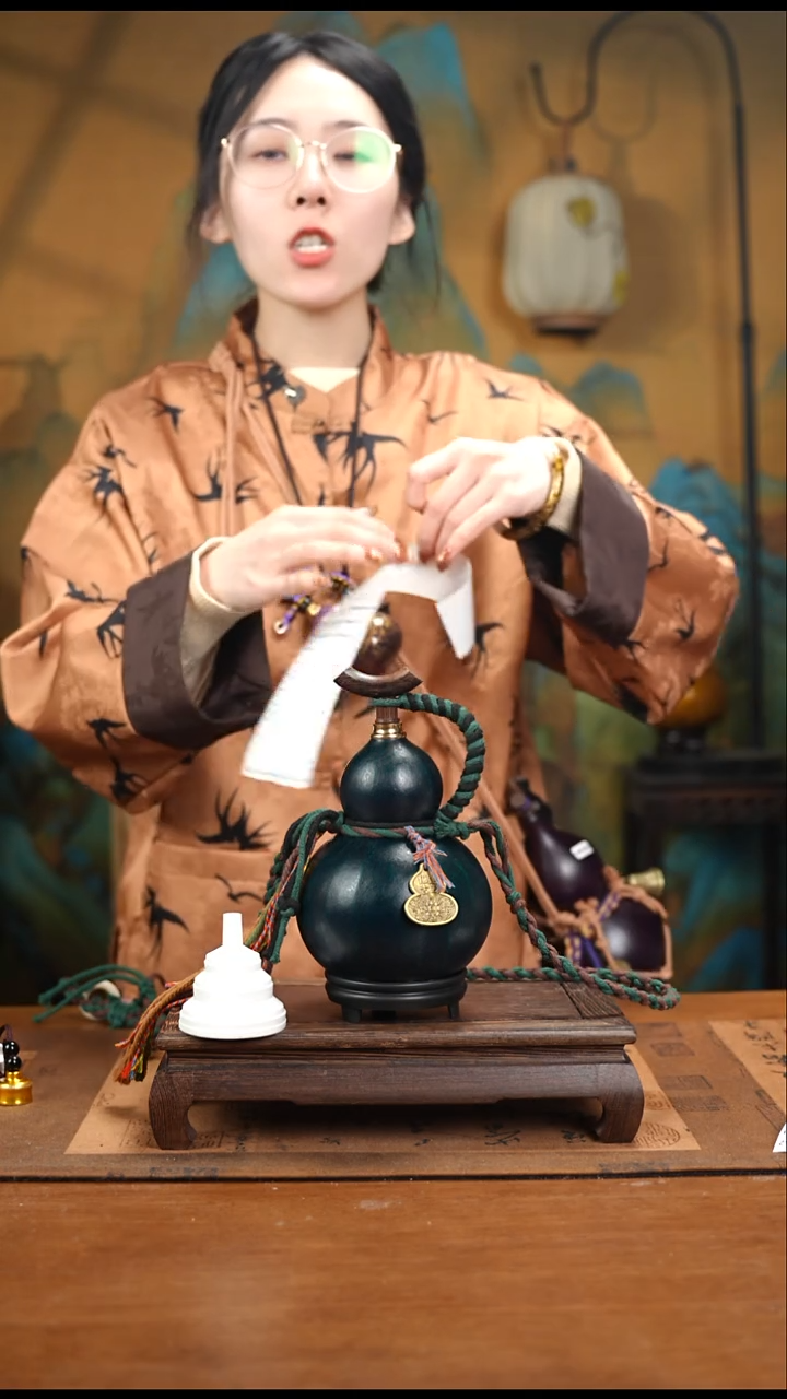 WG027藏绳款大漆酒葫芦（现货现发）