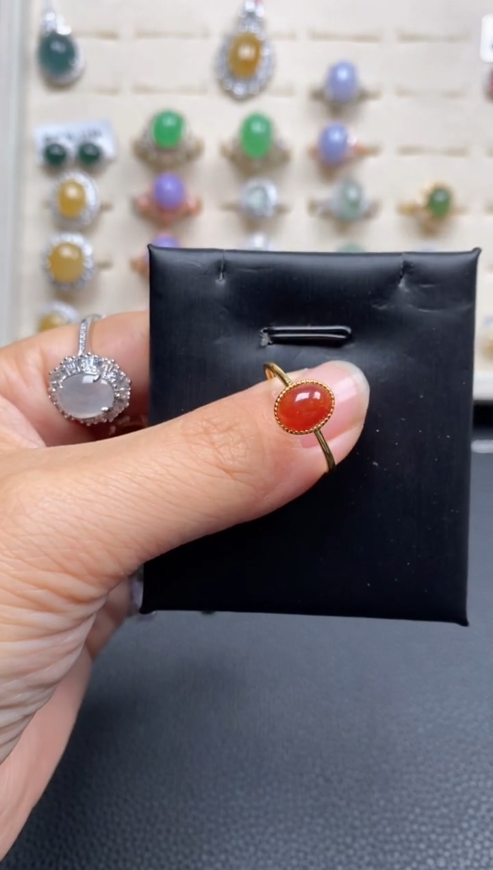 【闪购商品】翡翠戒指银S925镶嵌111111