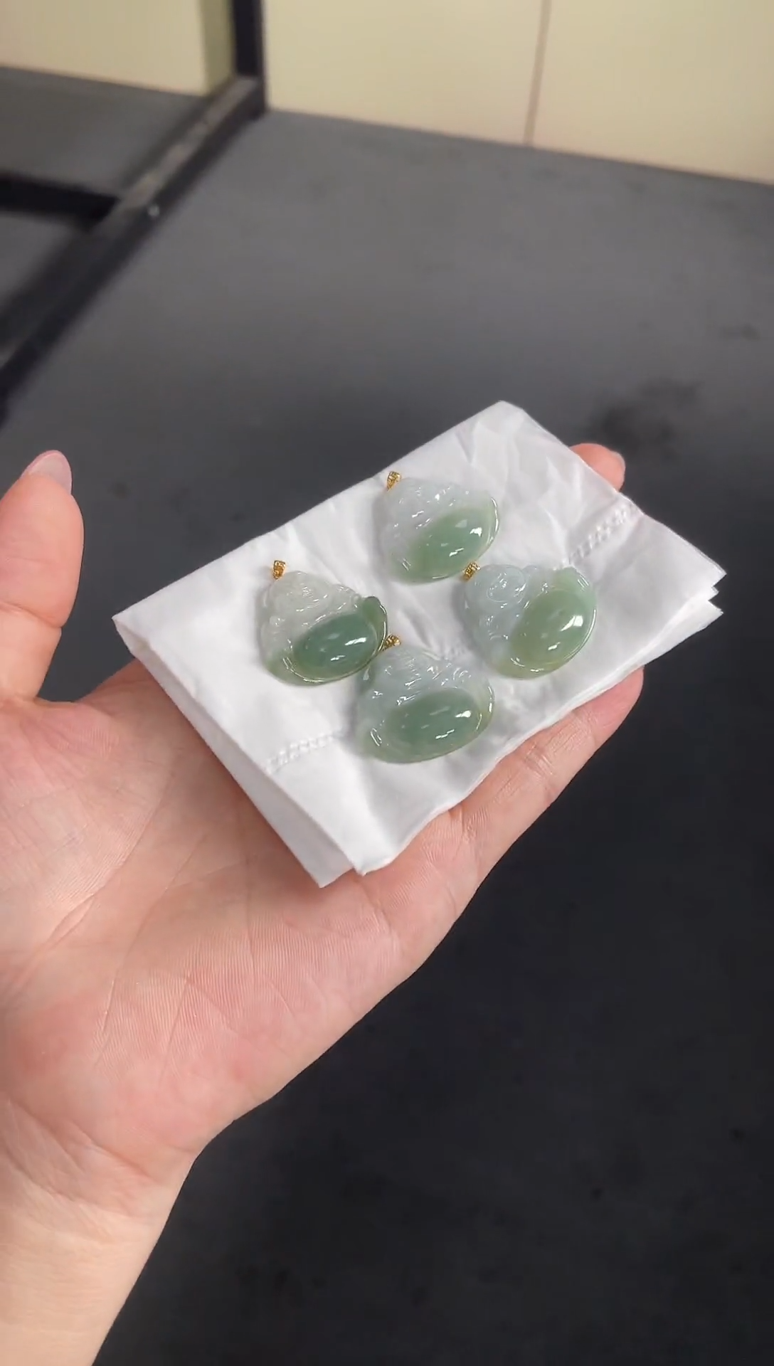 吊坠(赠链)18K金镶嵌翡翠426#-A1佛公多样性发一件