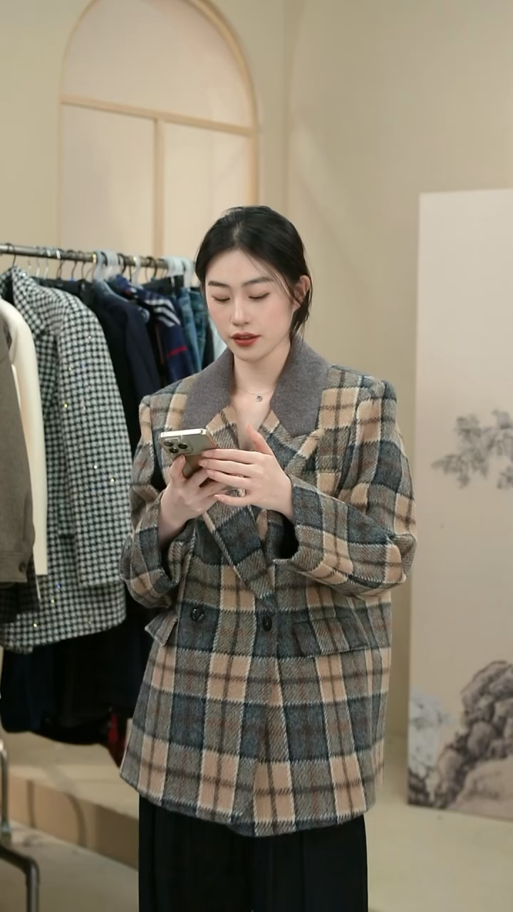 格子 西装 链接  