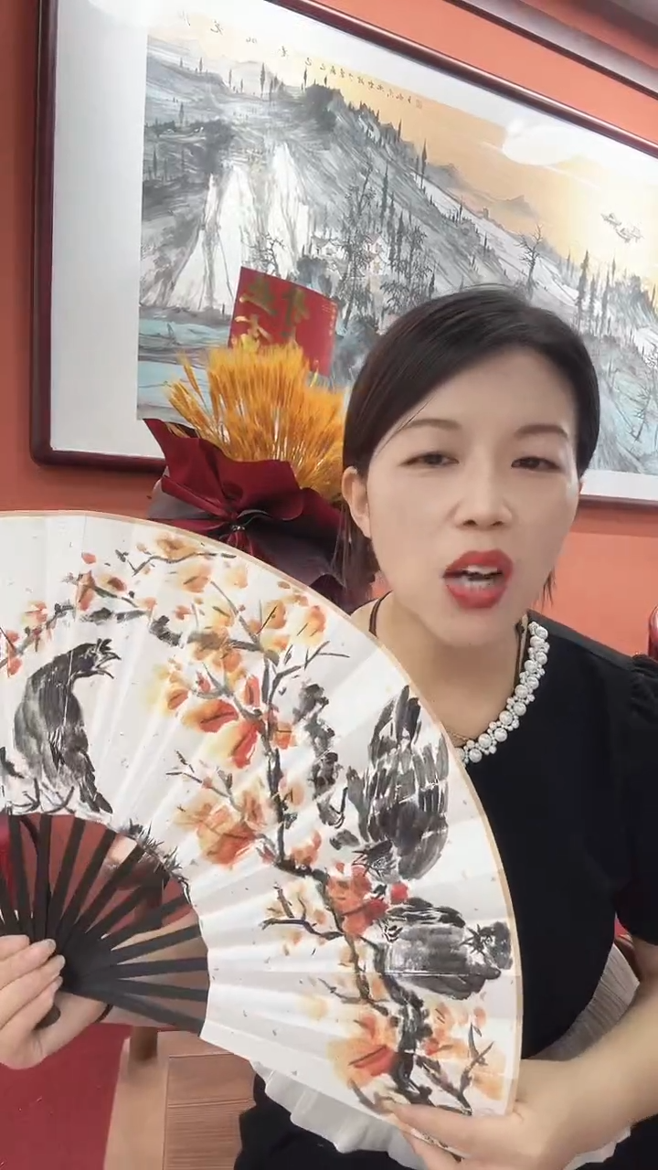 国画孟祥敏/国画/扇面