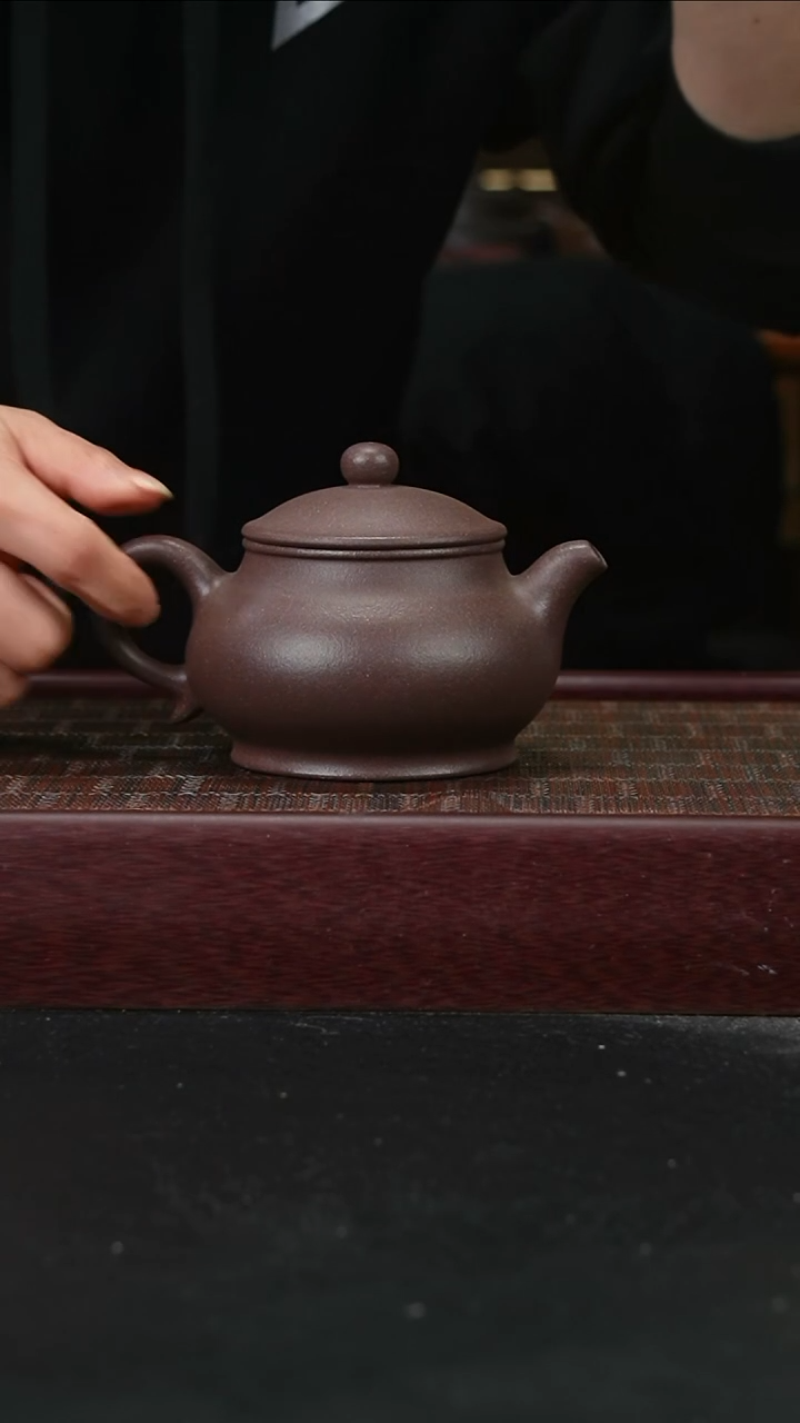茶壶紫砂lzx全砂天青潘壶