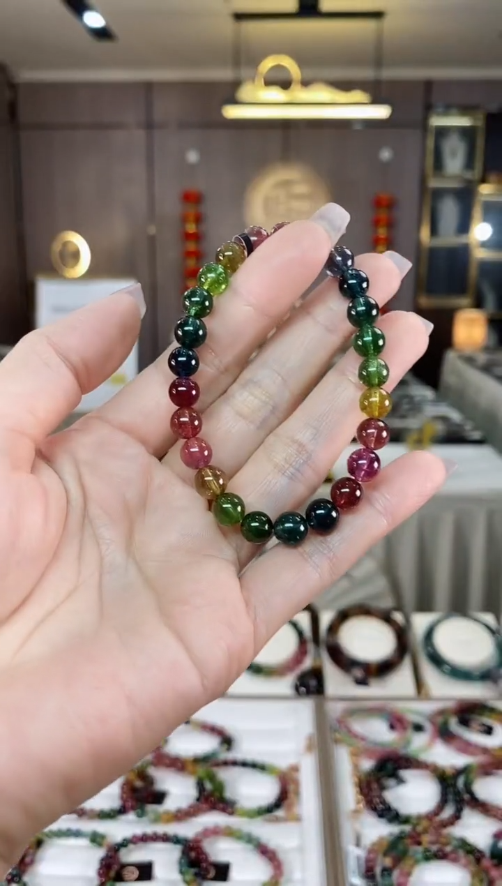 【闪购商品】碧玺单圈手串7mm+未镶嵌（多样性发一条）hon