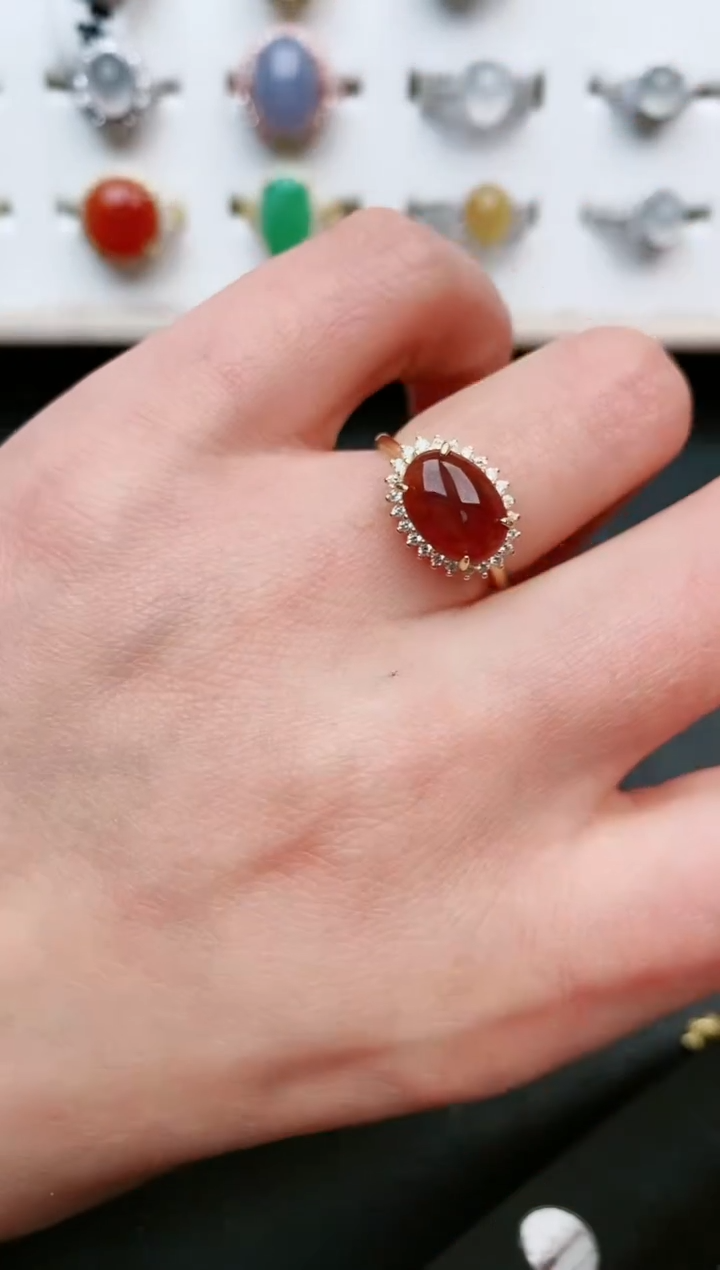 【闪购商品】翡翠戒指银S925镶嵌......