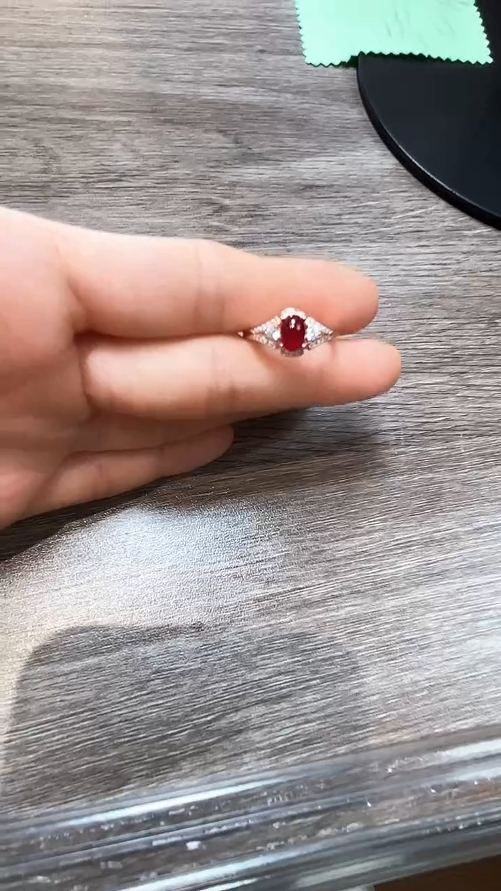 【闪购商品】红宝石戒指银S925镶嵌09