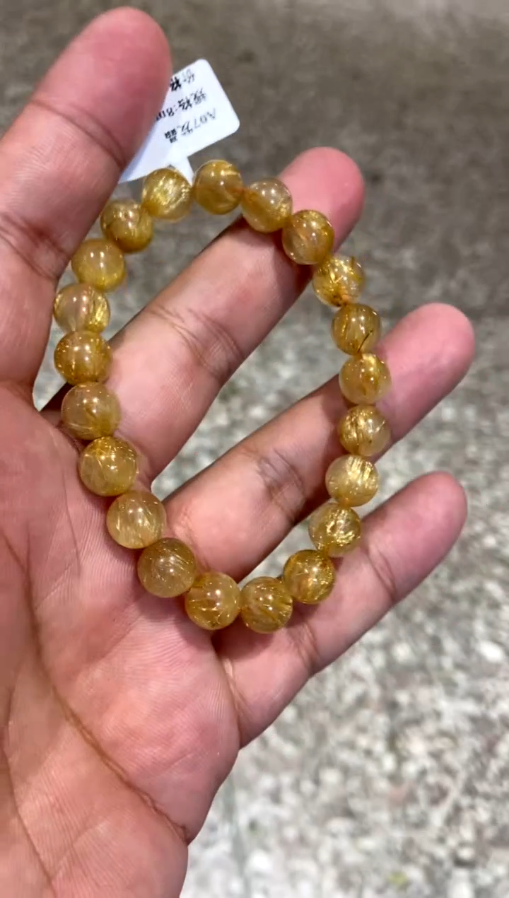 【闪购商品】水晶014-未镶嵌金发8mm+