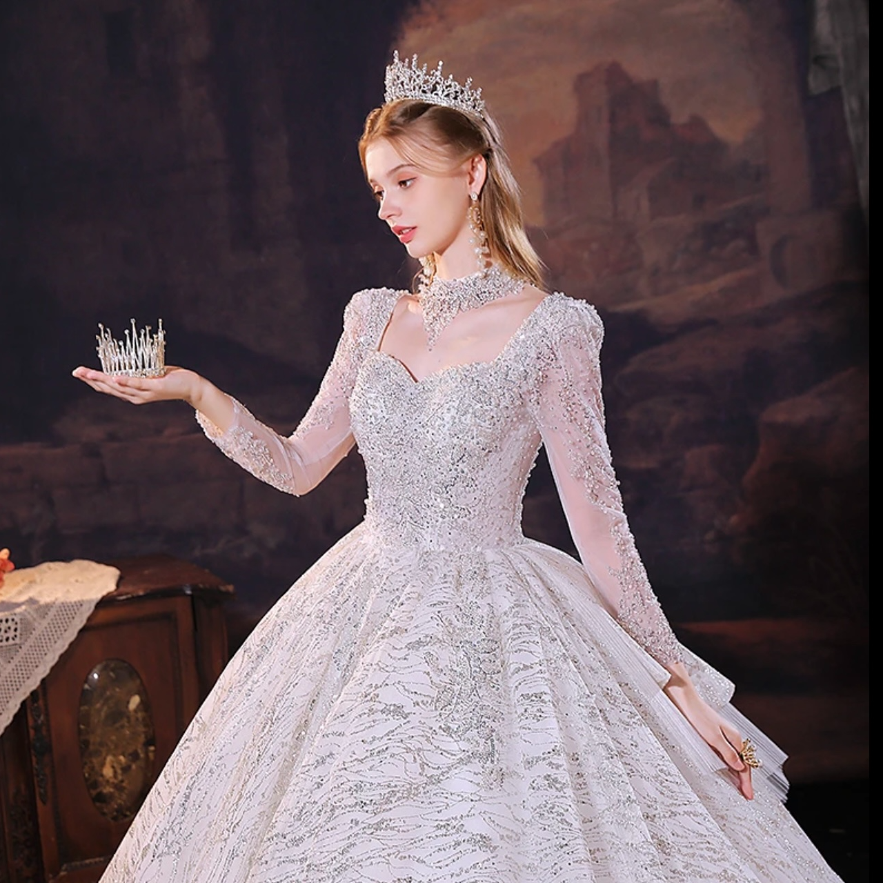 直播间专拍库存 婚纱 礼服 秀和-默认微瑕no退no换 -下单备注编号