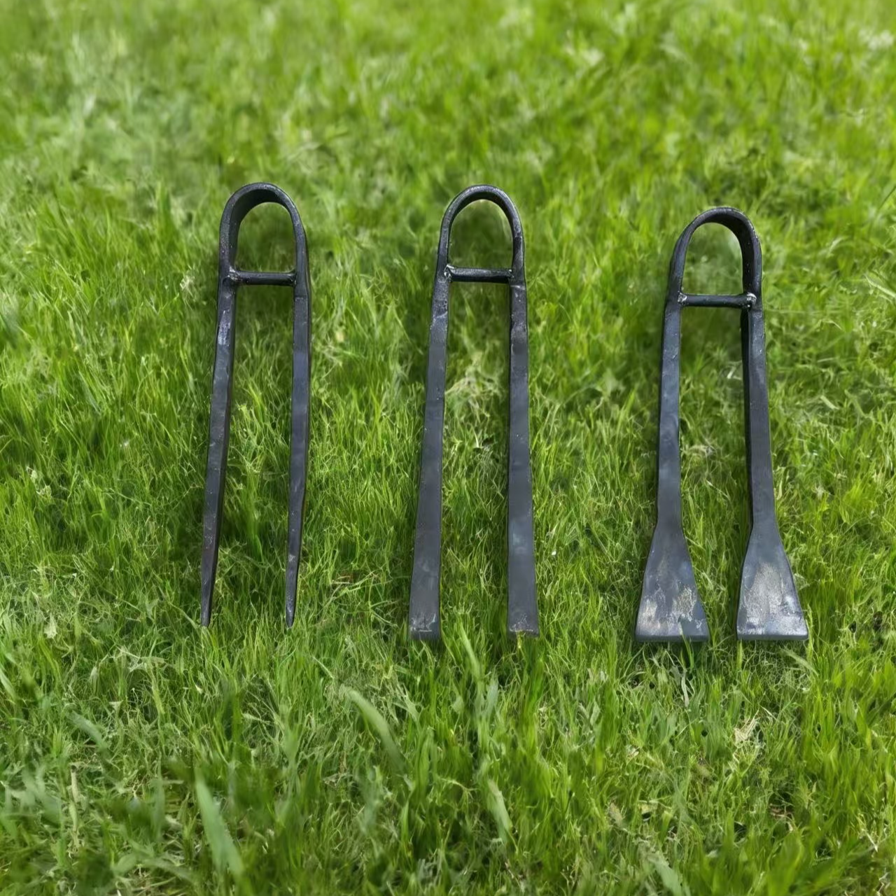 手工锻打加厚全钢优质高碳钢二齿锄头农用开荒松土两用锄头