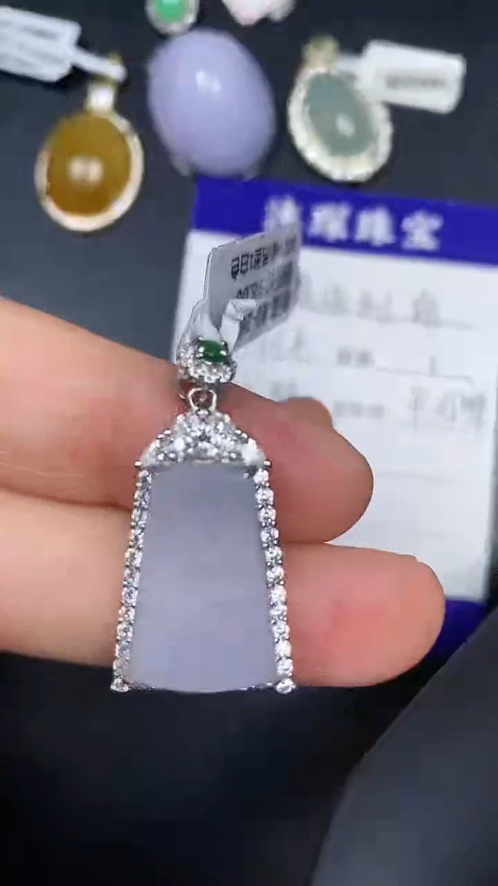 银S925镶嵌戒指翡翠3400