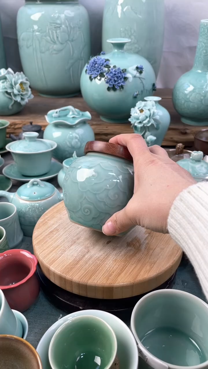 【闪购商品】特价 微瑕 慧仙青瓷