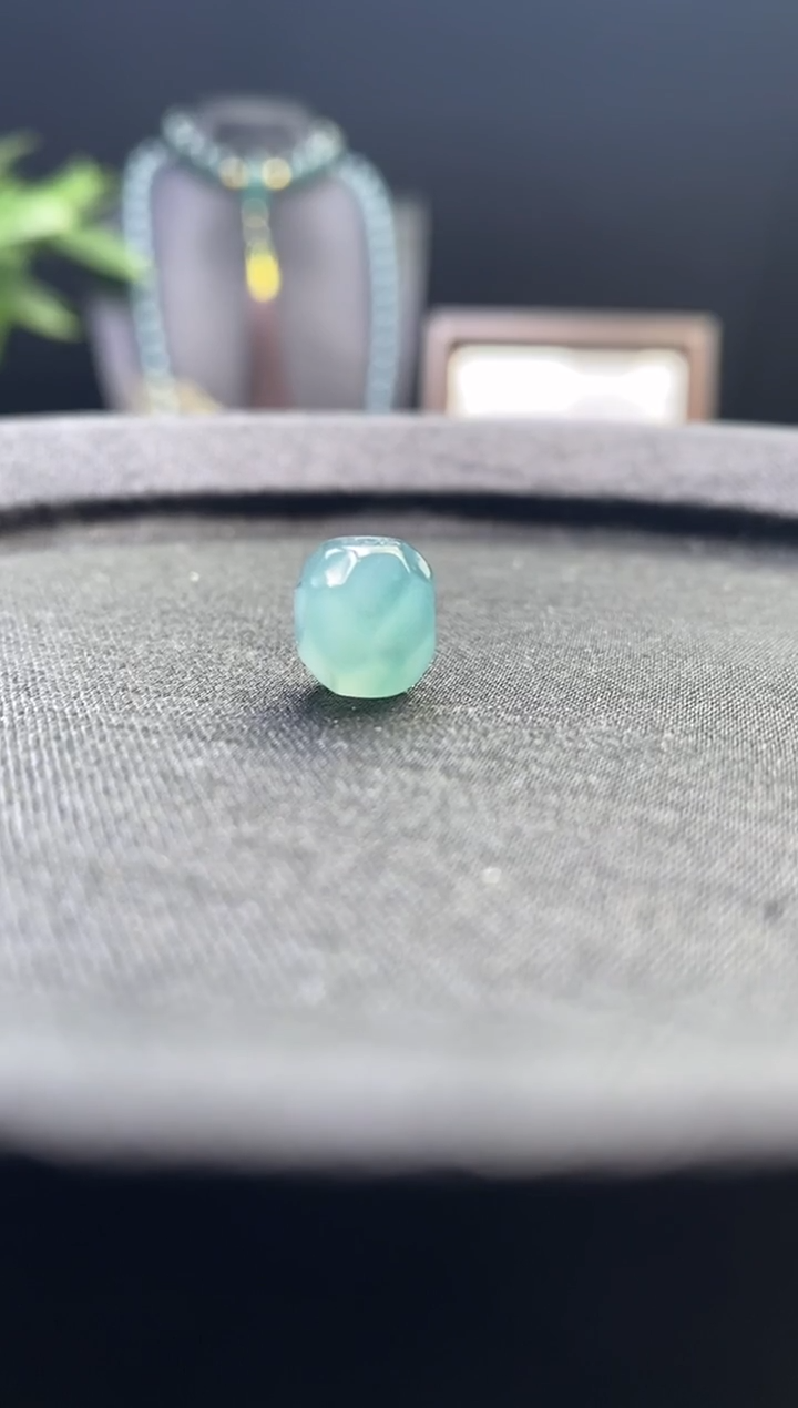 未镶嵌手链翡翠散珠卡10mm左右无相珠