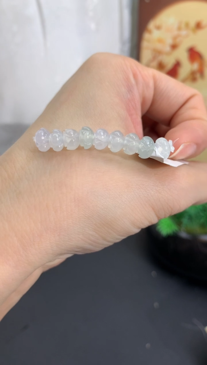 未镶嵌手链翡翠莲花珠