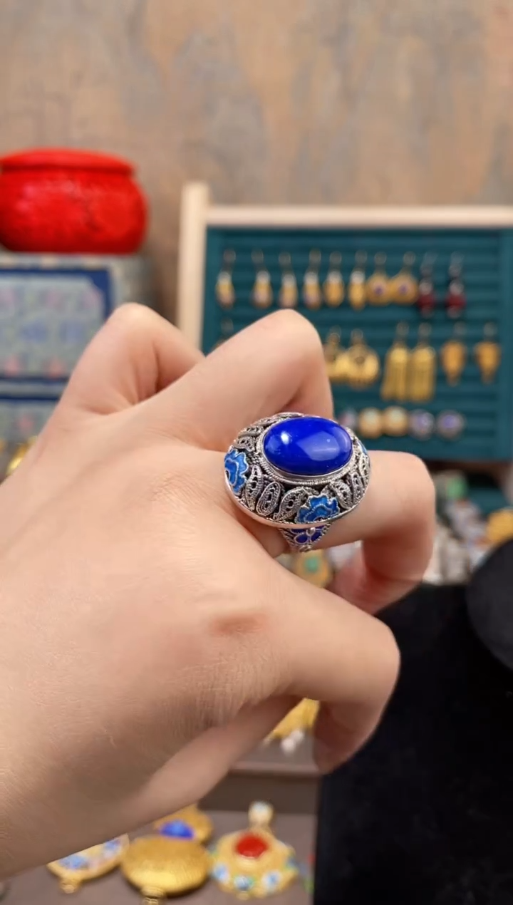 【闪购商品】非遗绝技花丝镶嵌戒指