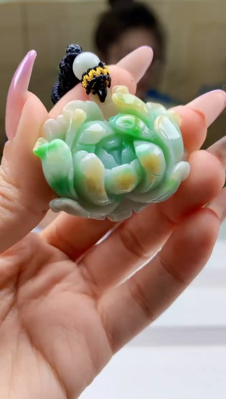 【闪购商品】定制翡翠未镶嵌5156ty-毛货挂件107