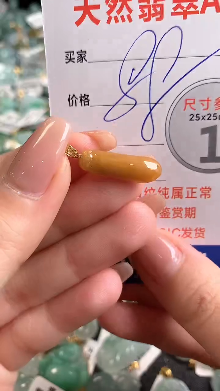 【闪购商品】翡翠颈饰18K金镶嵌13007461