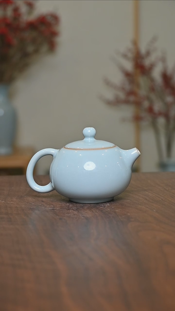 【闪购商品】其他#微瑕天青釉朱晓辉款西施壶150毫升一级