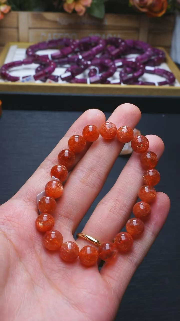 【闪购商品】长石L007金太阳单圈9mm未镶嵌多样性发其一