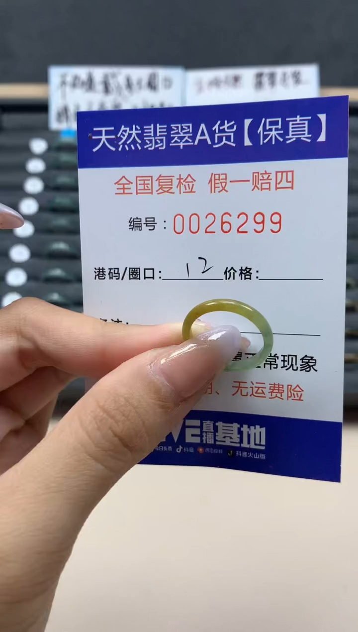 【闪购商品】翡翠戒指未镶嵌天然26299