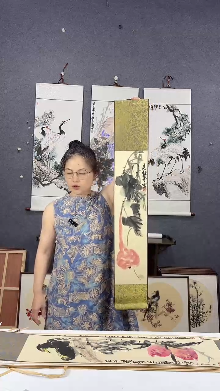 国画90*15吴铁成作品