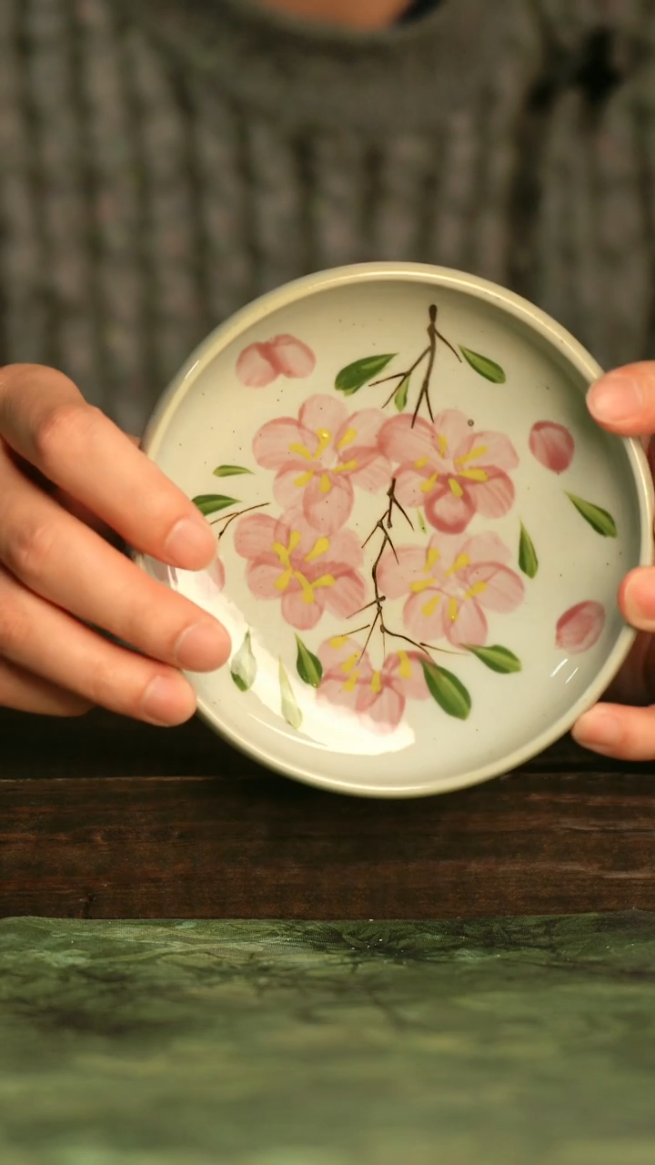 釉下彩手工手绘瓷器青诗集手工手绘瓷器