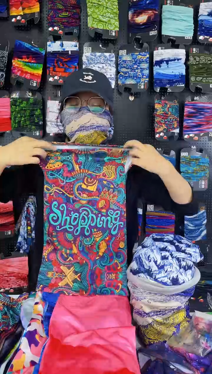 涤纶如**去国潮华彩面罩