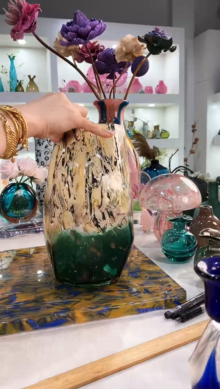 慕忆家手作琉璃花瓶