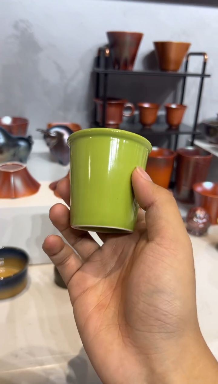 4柴房陶瓷柴烧可乐杯