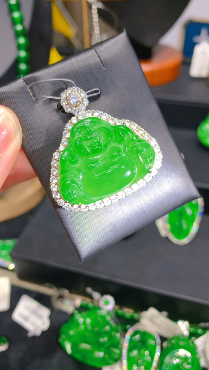 【闪购商品】翡翠颈饰银S925镶嵌12一季