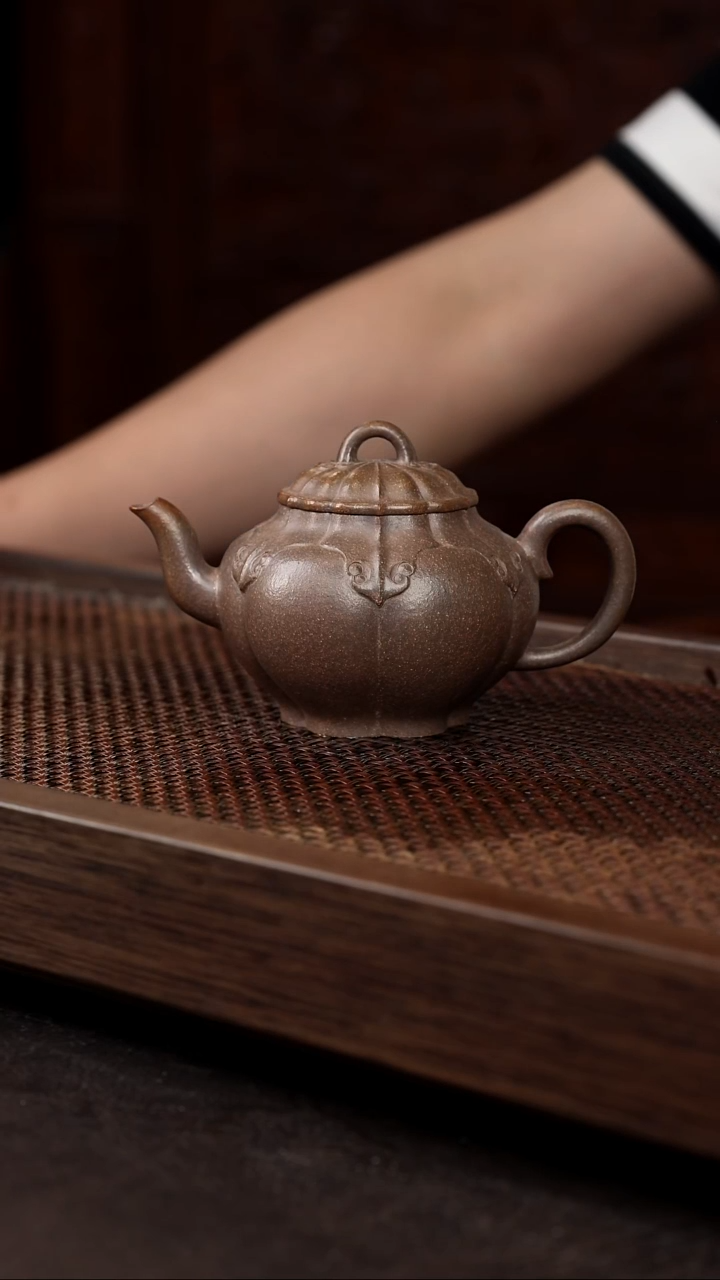 茶壶紫砂岩中泥高菱花宫灯