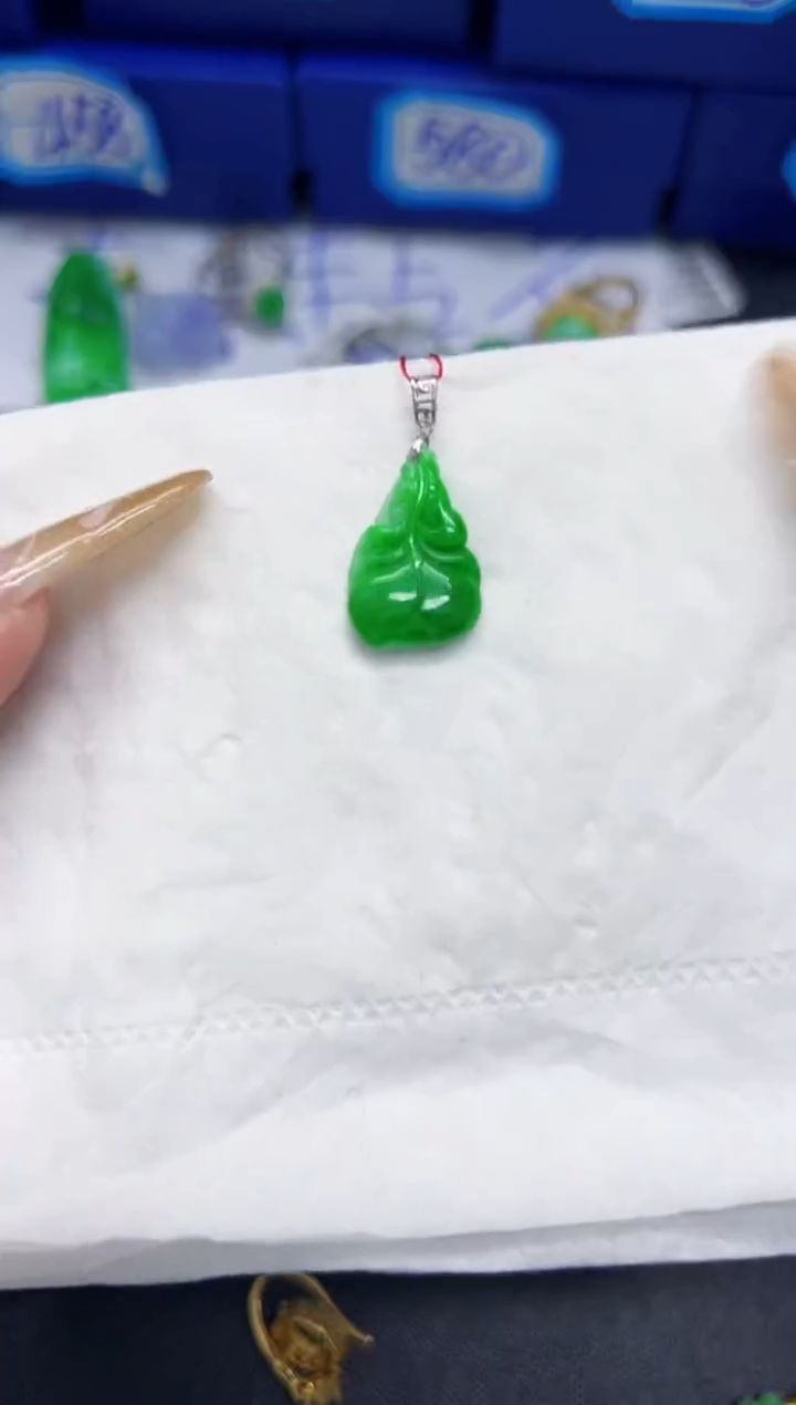 【闪购商品】翡翠颈饰18K金镶嵌Y缅料A货/支持复检/一件