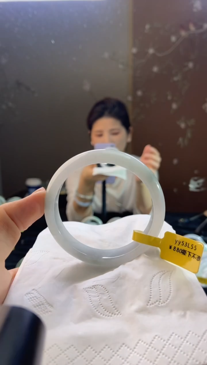 未镶嵌手镯翡翠圈口x54-55