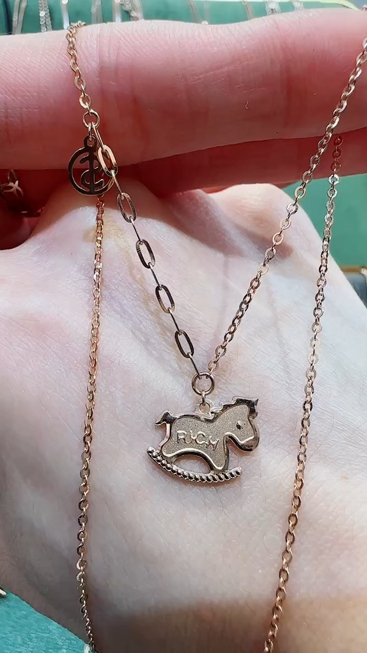 【闪购商品】18K金套链18K金小马套链