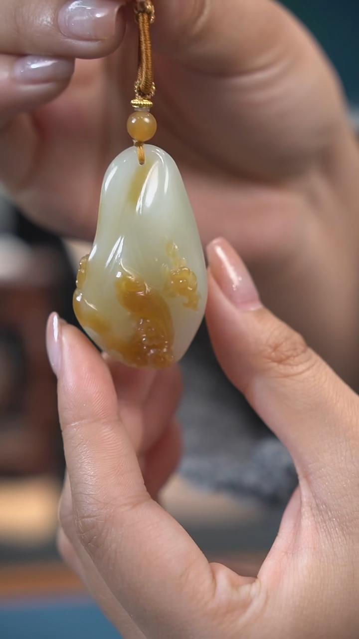 【闪购商品】和田玉吊坠(不含链)未镶嵌喜上眉梢