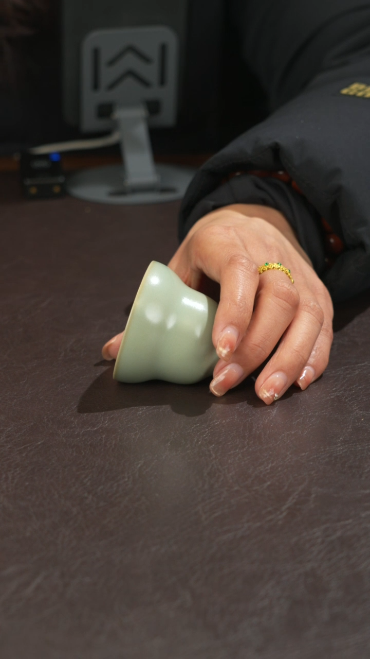 瓷宣宝汝瓷原矿原釉作品