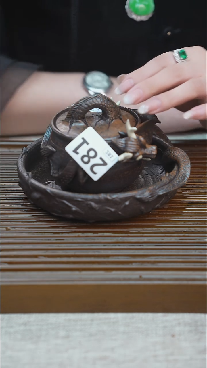 花**3纯手工粗陶茶具每一只不一样