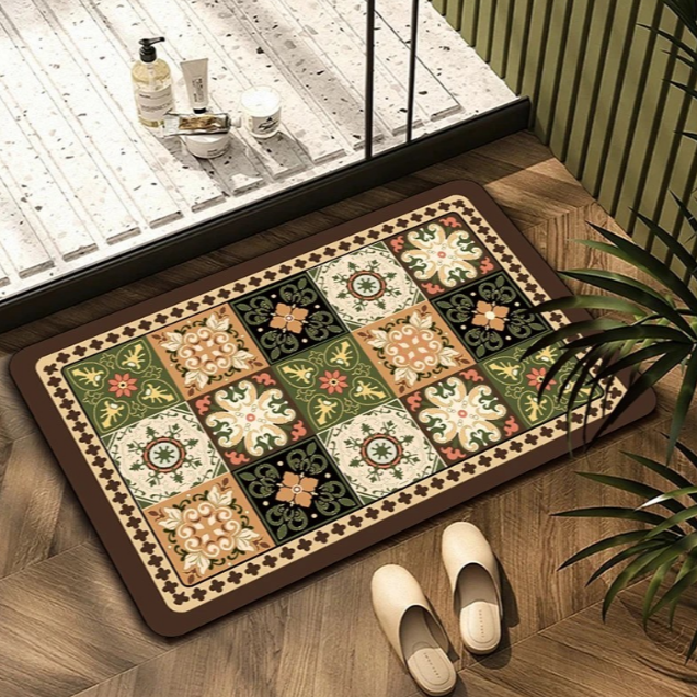 K02【60*90】硅藻泥厨房吸水吸油防滑卫生间浴室吸水垫