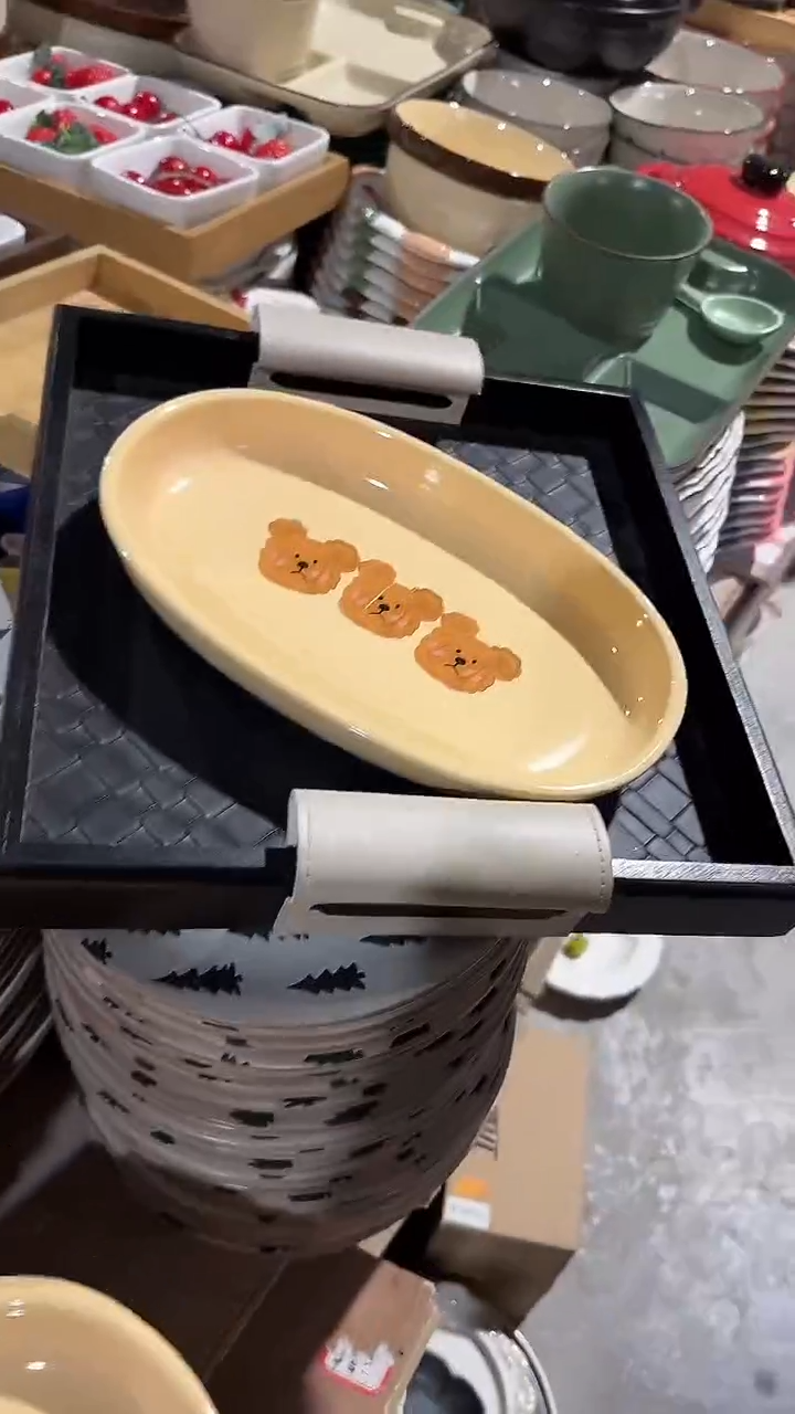 陶瓷11英寸椭圆 微瑕凑满20元包邮