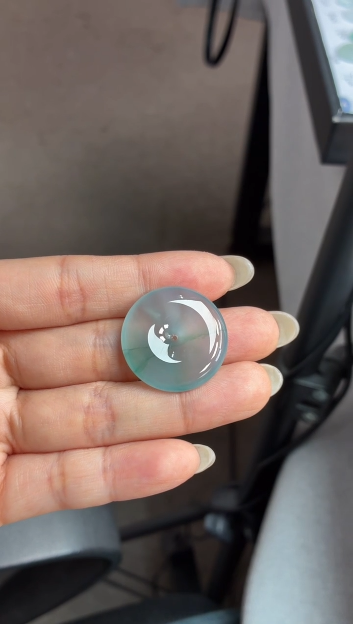 吊坠(不含链)未镶嵌翡翠5 平安扣 25.6 4.8