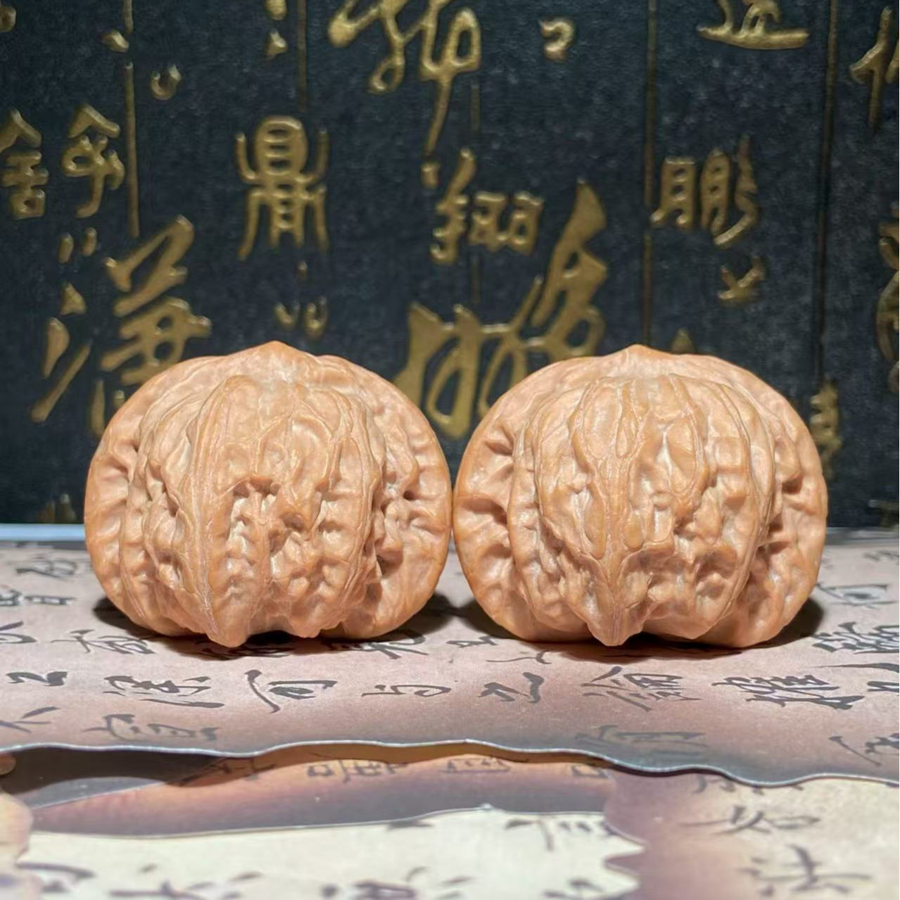 文玩核桃把件 战鼓边40肚36高32.5