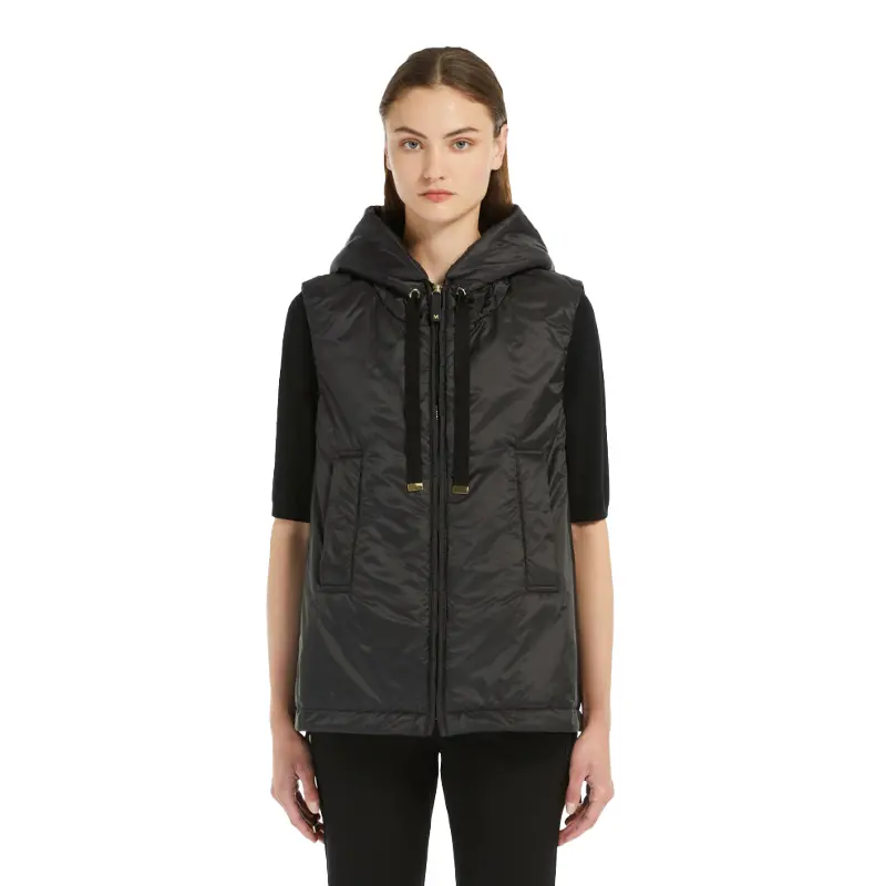 MaxMara【国现 专柜6900】女士连帽马甲 Greengo 009