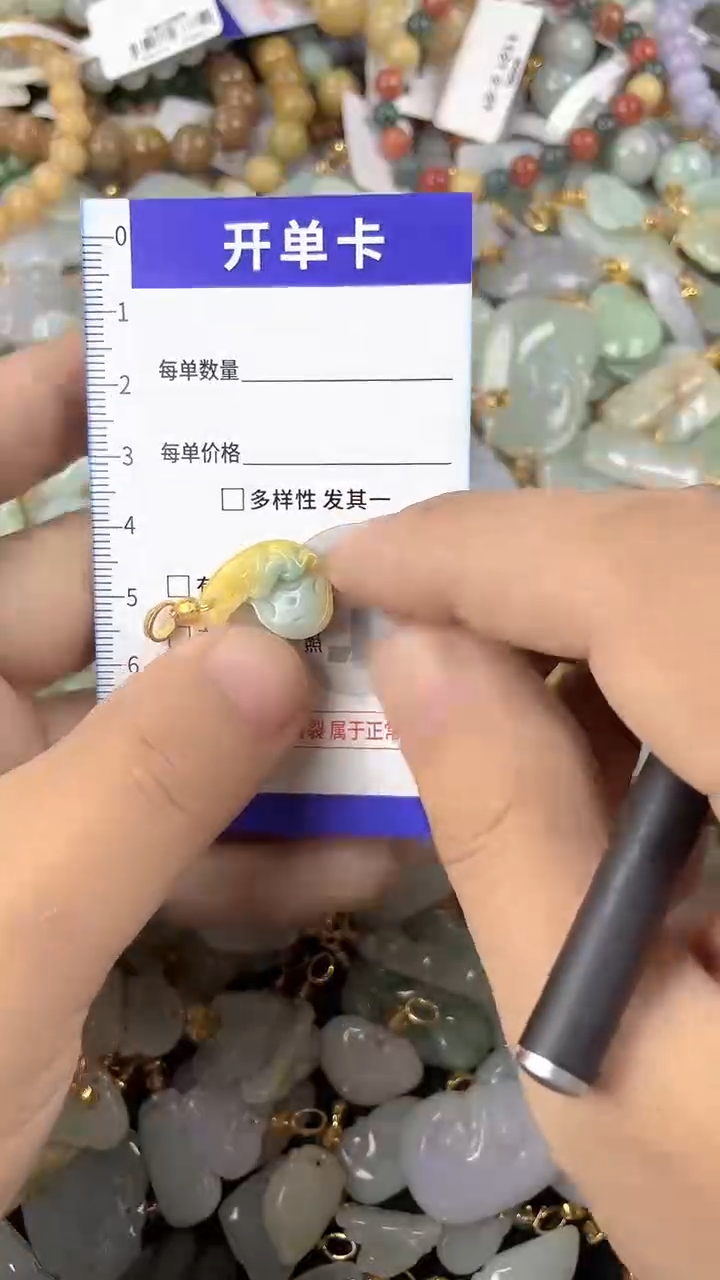 颈饰未镶嵌翡翠天然A货翡翠