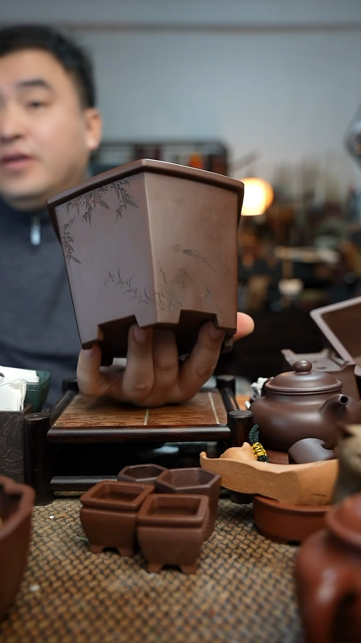 紫砂花盆鑫*長木軒精品紫砂