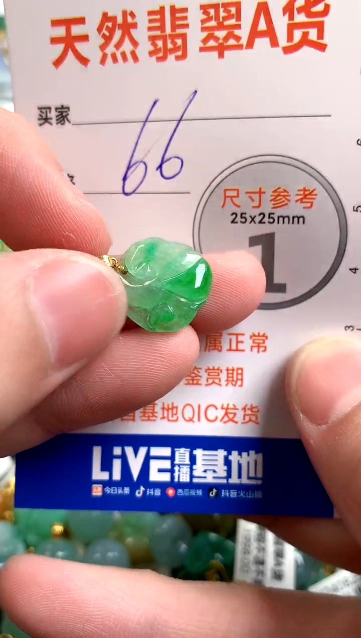 【闪购商品】翡翠颈饰18K金镶嵌13003449