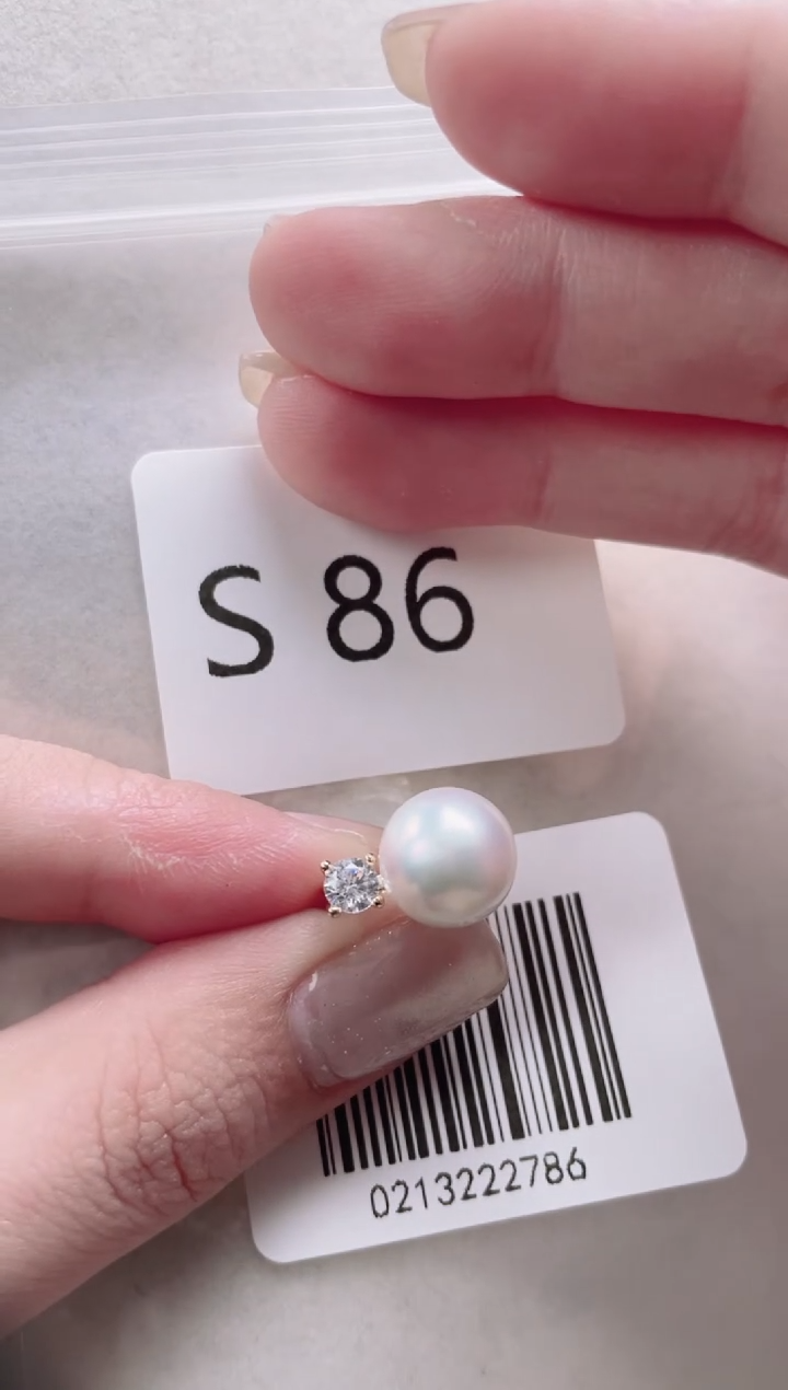 【闪购商品】海水珍珠吊坠银S925镶嵌S86