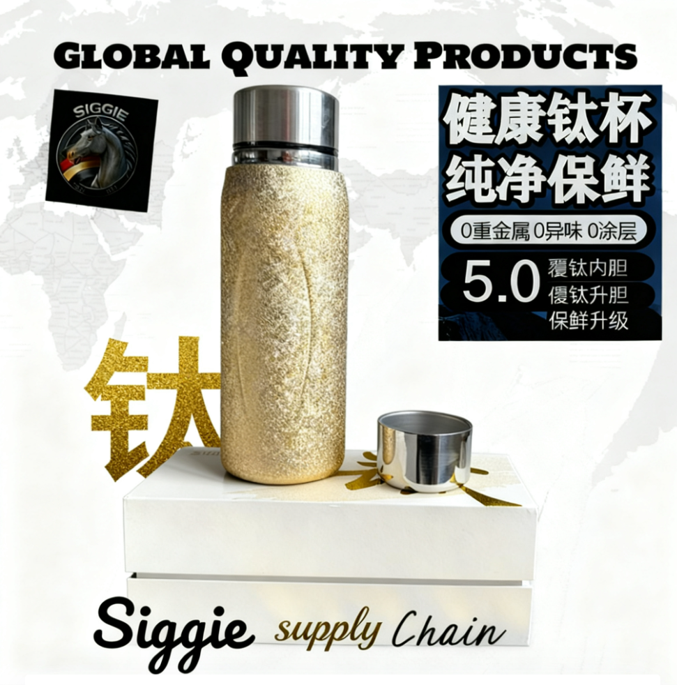 Siggie2025新款磁吸碱性小分子水能量钛金商务总裁杯轻奢水杯JM