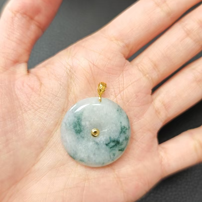 【金子家】翡翠颈饰18k金镶嵌1031080712