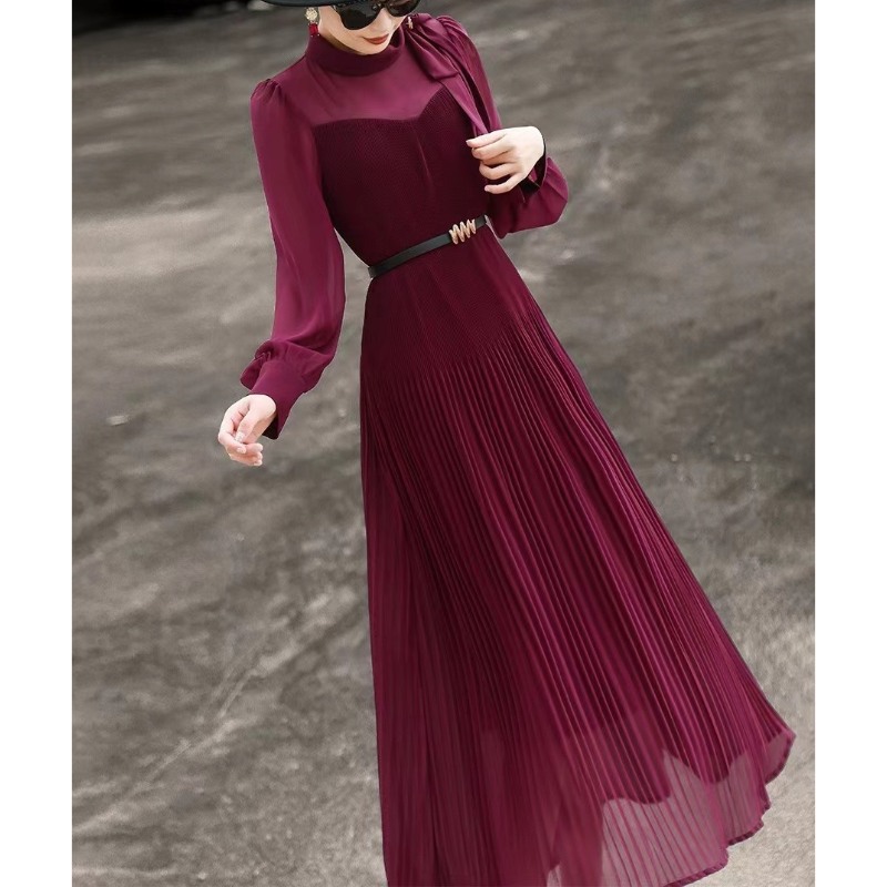 精致新款2025连衣裙女春秋新款收腰显瘦气质名媛高级感长袖GL2873