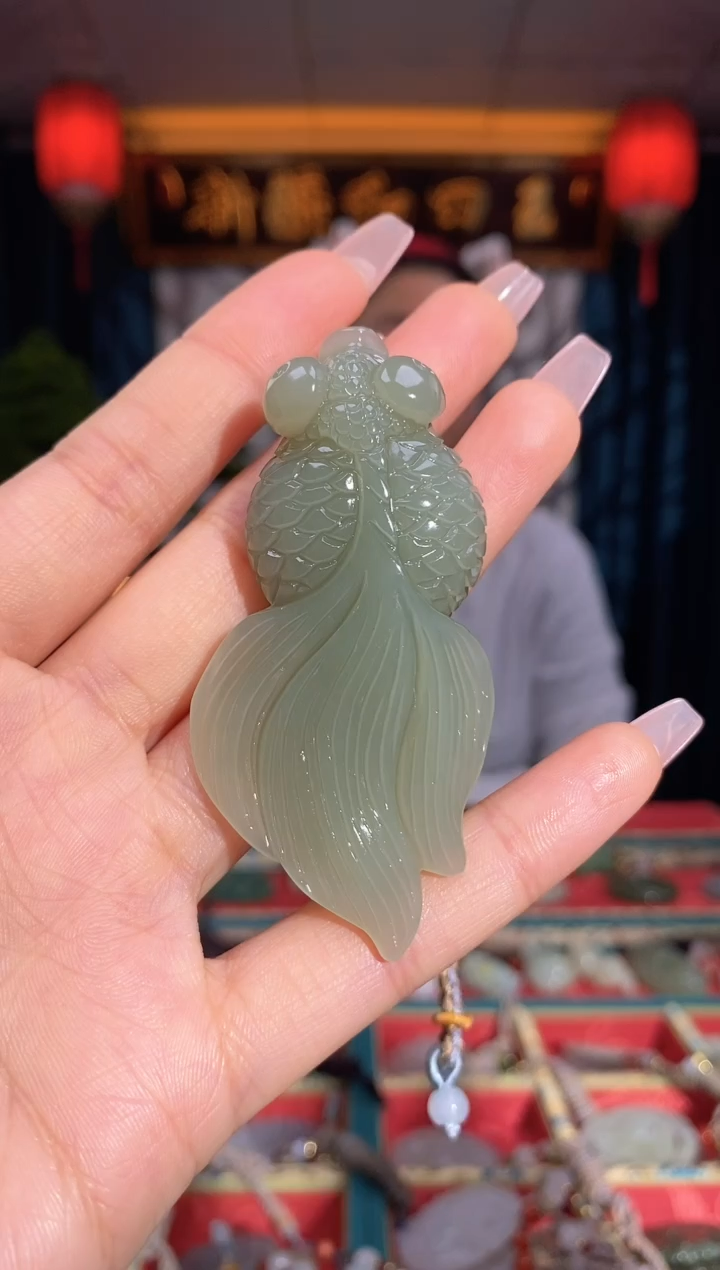 【闪购商品】和田玉颈饰未镶嵌锦鲤