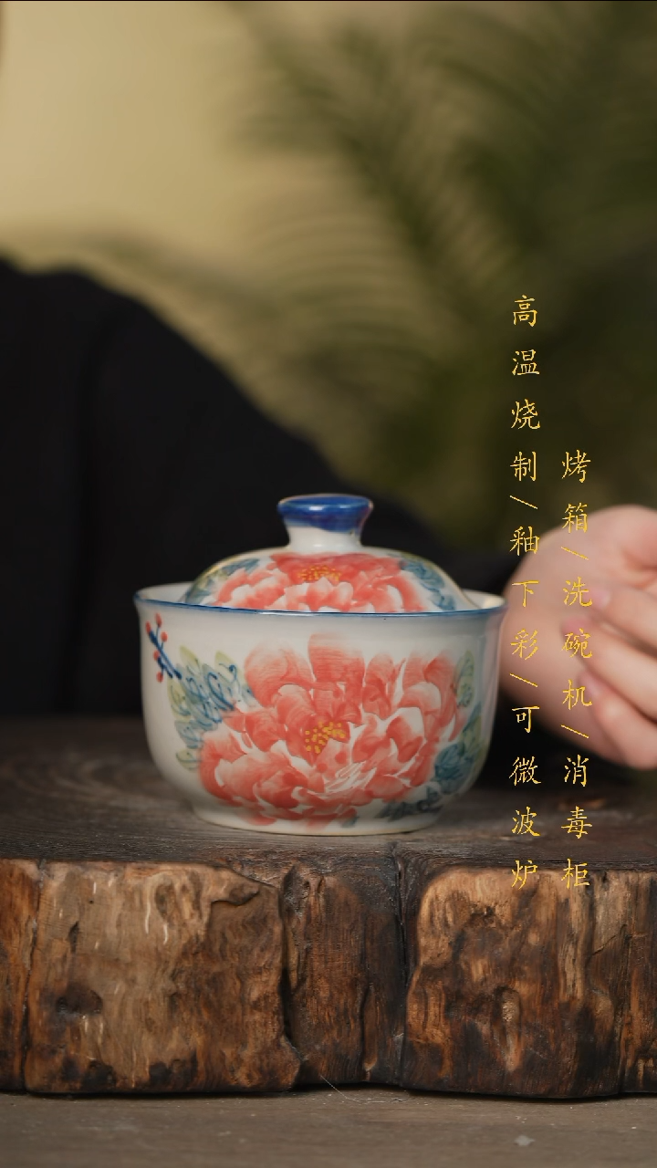 瓷片景德镇高温釉下彩可微波烤箱洗碗机